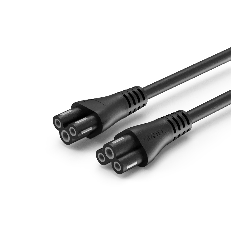 UL Certified US Plug to IEC C5 Connector plum blossom-shaped Power Cord